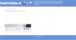 Desktop Screenshot of googleprekladac.sk